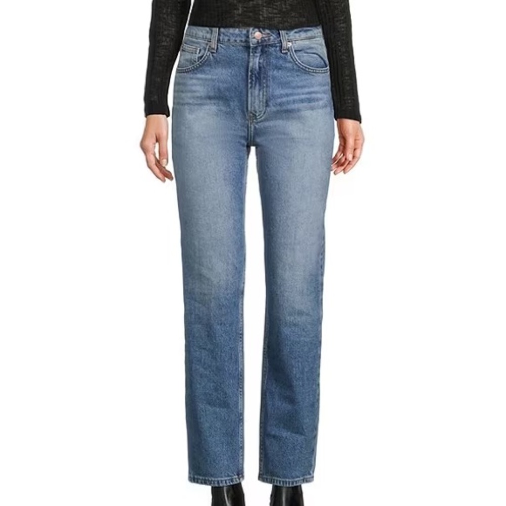 Free People We the Free Pacifica Straight-Leg Jeans Size 24 Mid Blue